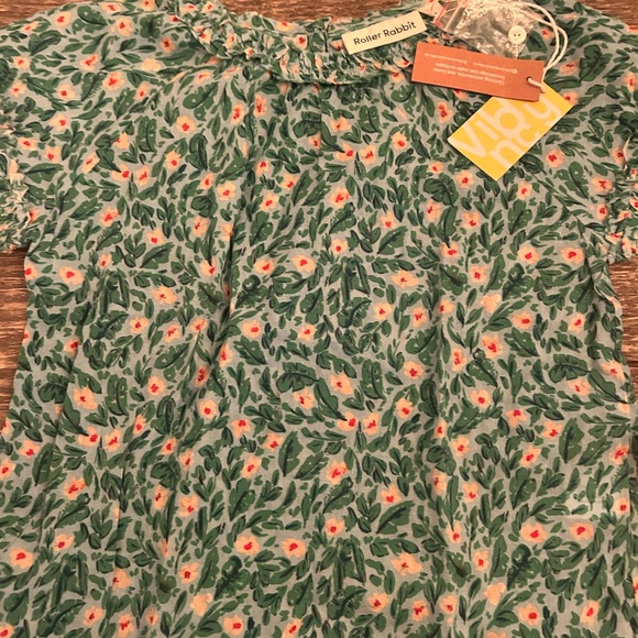 NWT Girls size 4 Roller Rabbit Blouse - Picture 2 of 2